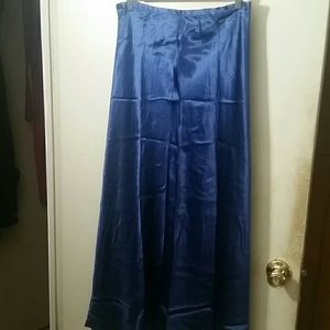 Long blue skirt